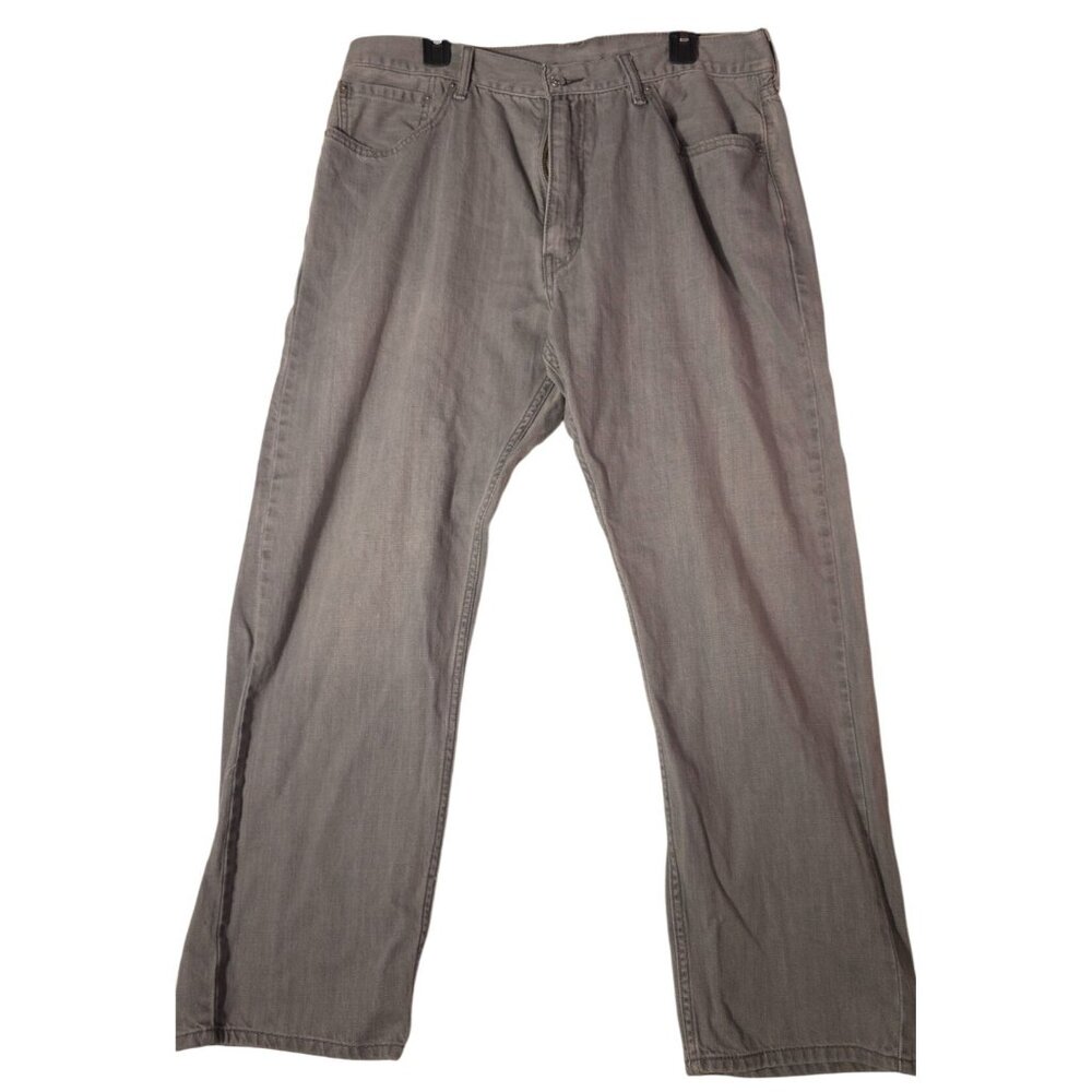 Levis 505 Men's Jeans W38 L30 Riveted Denim Gray - Picture 1 of 6